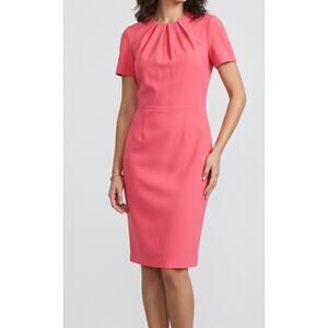 LOndon Style Collection Size 10 Short Sleeve Dress Polyester Spandex